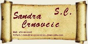 Sandra Crnovčić vizit kartica